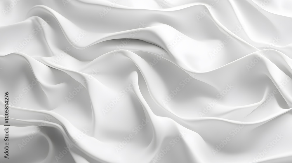 3d render, abstract background with folded textile, white cloth macro, fashion wallpaper wavy layers. 3d render, abstract background with folded textile, white cloth macro, fashion wallpaper wavy layers.