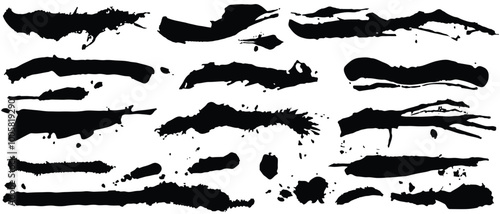 Brush strokes. Paintbrush s...