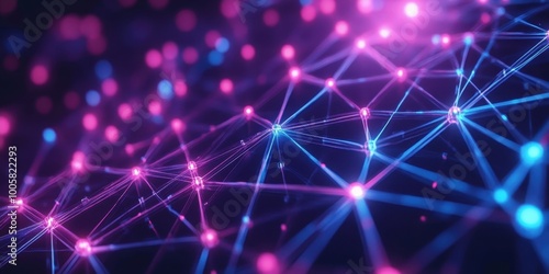 abstract background with connected lines and dots