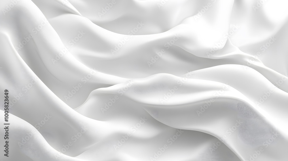 3d render, abstract background with folded textile, white cloth macro, fashion wallpaper wavy layers. 3d render, abstract background with folded textile, white cloth macro, fashion wallpaper wavy layers.