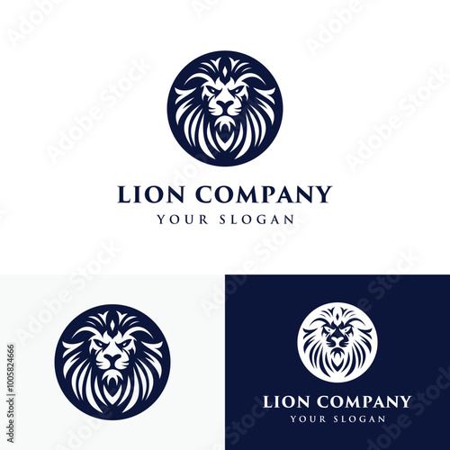 Modern Lion Head Logo Design