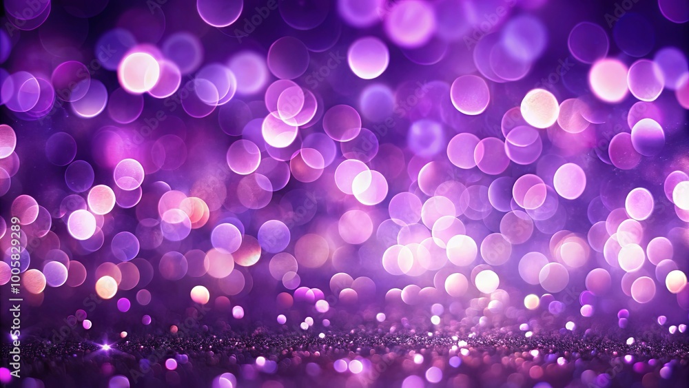 Purple Glitter and Bokeh Background with Sparkling Effect Purple Glitter and Bokeh Background with Sparkling Effect