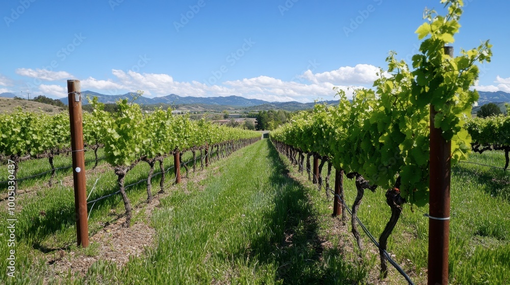 The lush vineyards at GranMonte Vineyard and Winery, with scenic views of the surrounding mountains. The lush vineyards at GranMonte Vineyard and Winery, with scenic views of the surrounding mountains.
