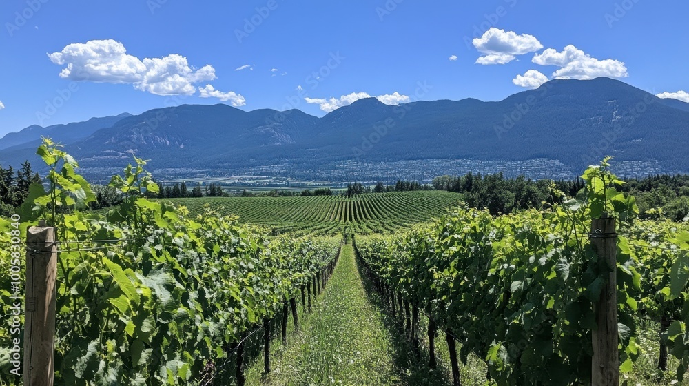 The lush vineyards at GranMonte Vineyard and Winery, with scenic views of the surrounding mountains. The lush vineyards at GranMonte Vineyard and Winery, with scenic views of the surrounding mountains.