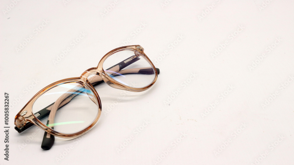 New glasses are brown New glasses are brown