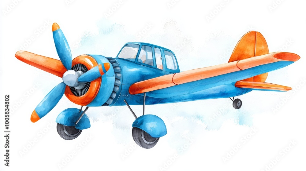 A playful, cartoon-style airplane with bright orange accents takes flight, capturing the joy and excitement of travel in a fun and whimsical way. A playful, cartoon-style airplane with bright orange accents takes flight, capturing the joy and excitement of travel in a fun and whimsical way.