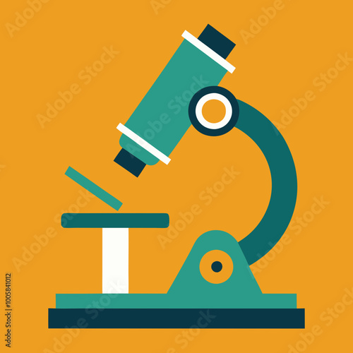 Laboratory Microscope Vector Illustration Capturing the Essence of Scientific Discovery
