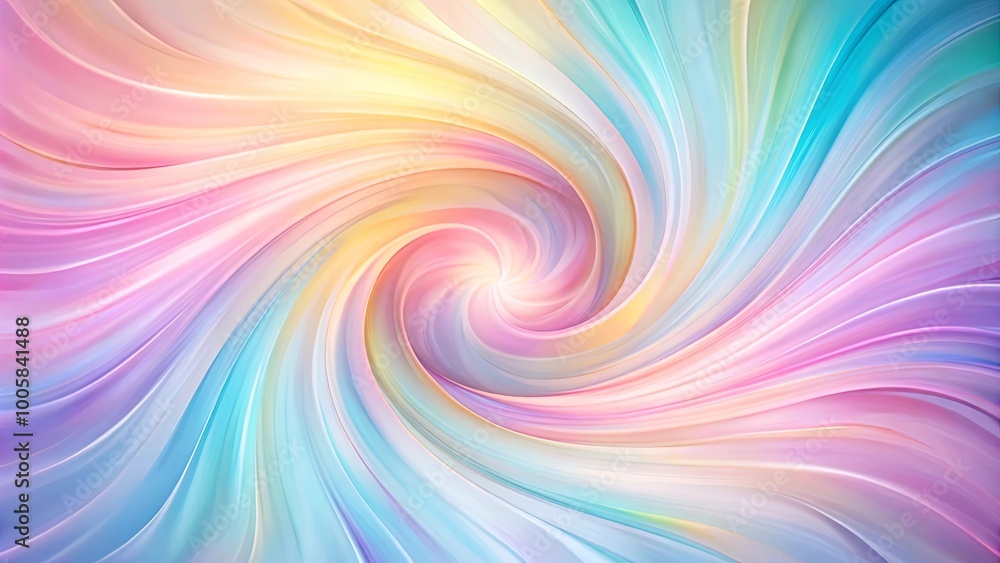 Abstract Whirl of Pastel Hues, A Symphony of Color and Light Abstract Whirl of Pastel Hues, A Symphony of Color and Light