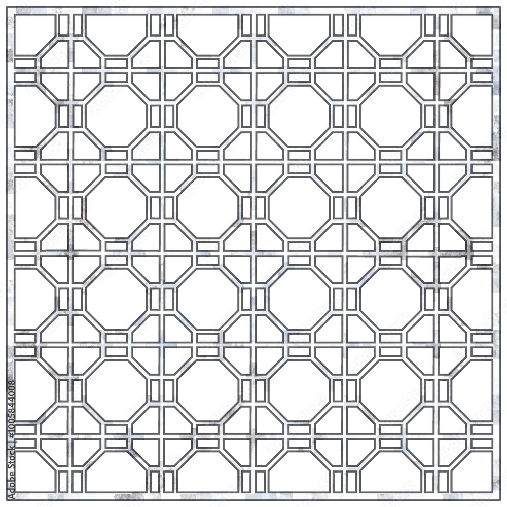 Naklejka premium 蜀江 模様 銀色