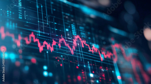 Background of graphs and charts going up