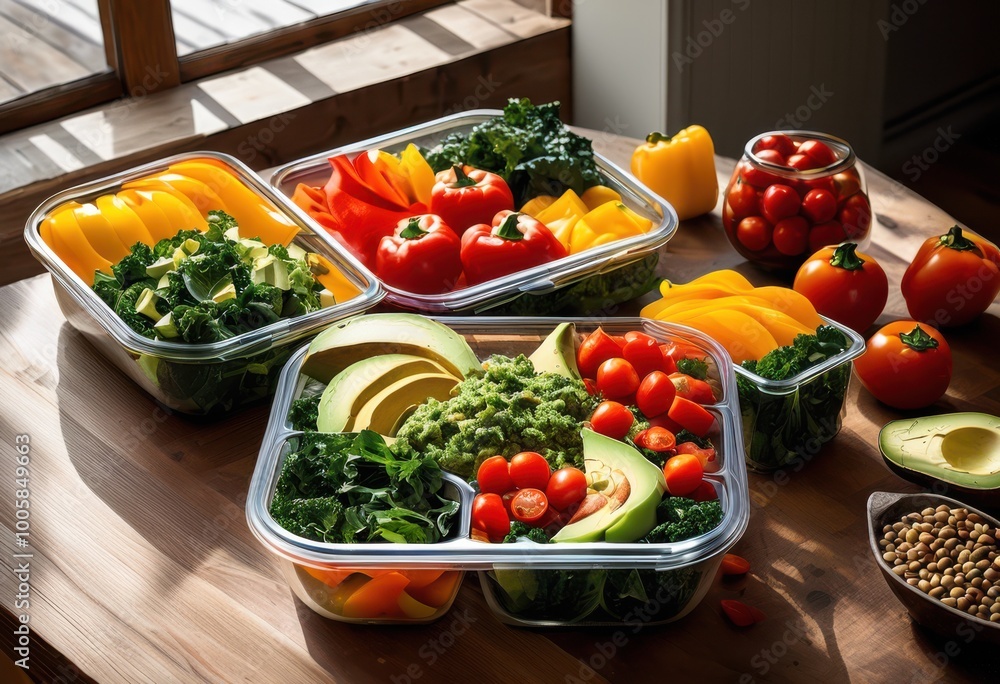 vibrant meal prep containers filled colorful ingredients health conscious eating meal organization, healthy, fresh, stackable, portioned, reusable vibrant meal prep containers filled colorful ingredients health conscious eating meal organization, healthy, fresh, stackable, portioned, reusable