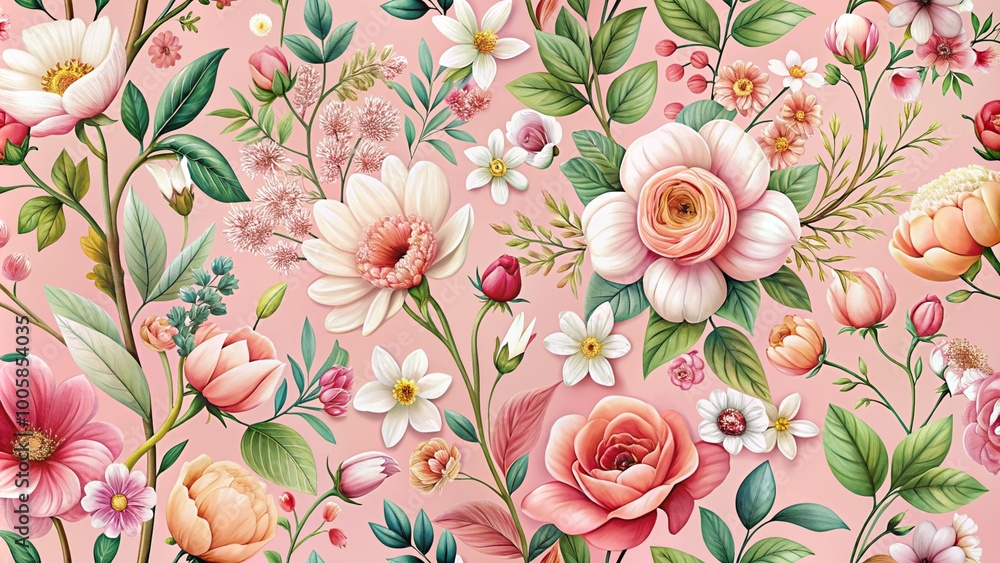 Wallpaper spring flower pink background Wallpaper spring flower pink background
