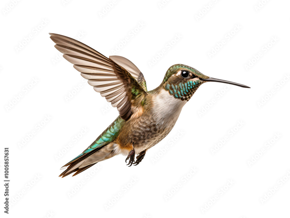 a hummingbird flying in the air a hummingbird flying in the air
