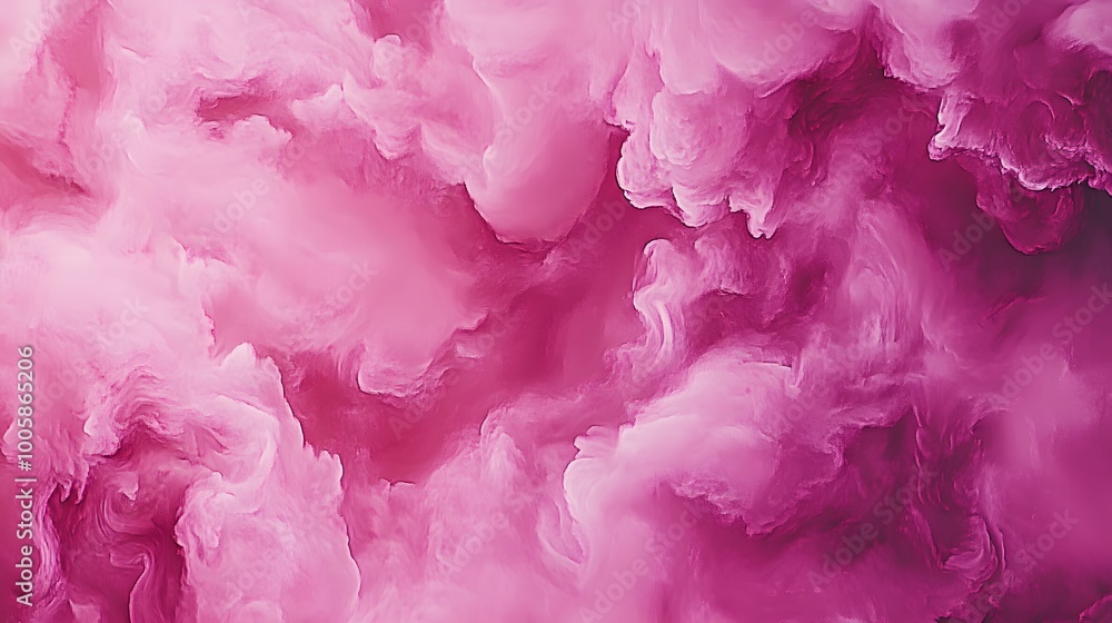 Fototapeta premium Abstract Pink and Magenta Swirling Clouds Background