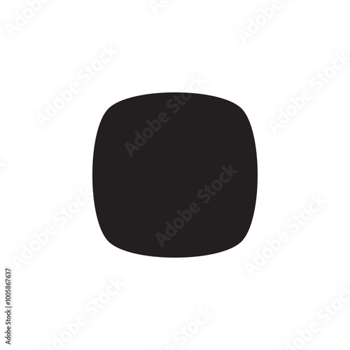 Unique bloated square shape vector
Rounded corner bloated square design