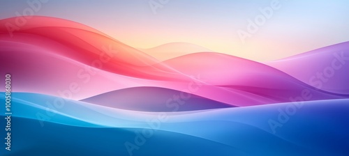 Pastel Dreamscape. An Abstract Background With Smooth Organic Shapes in Pastel Colors