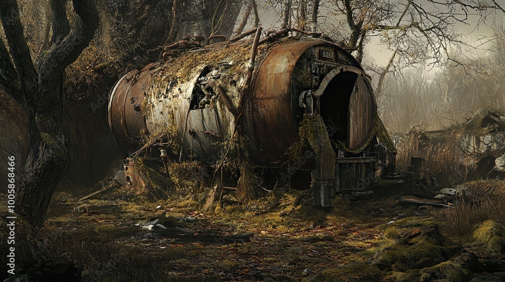 Forgotten Ruins in a Lush Forest Forgotten Ruins in a Lush Forest