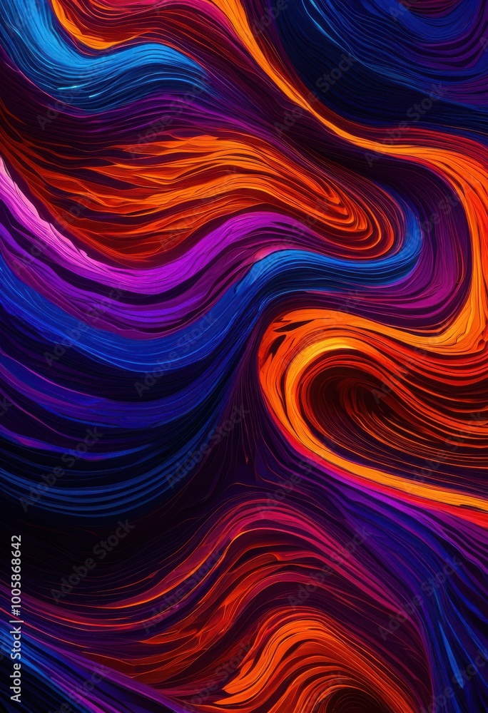 Fototapeta premium intricate close view lively colorful noise texture patterns vivid display design form, abstract, aesthetic, art, beautiful, bold, composition