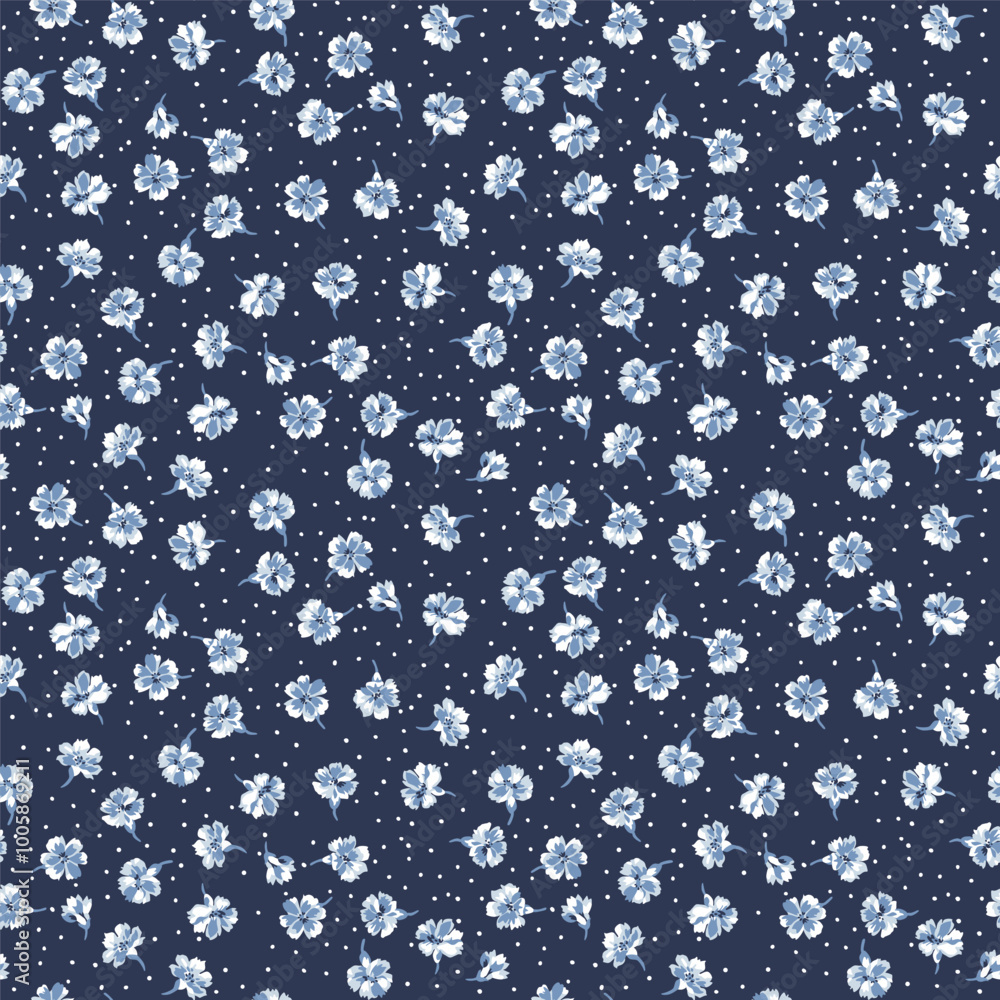 blue flowers texture print design blue flowers texture print design