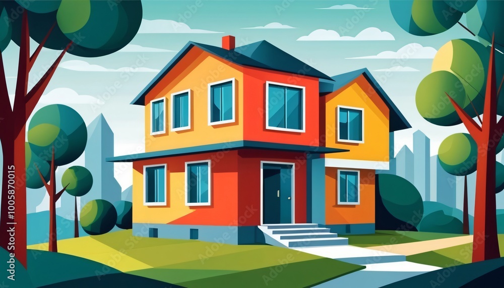 cubism art style background cubism art style background