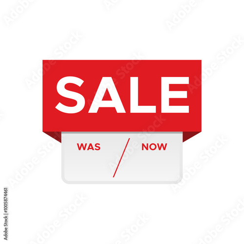 Simple red color sale graphic or banner design
sale or discount banner
before after price discount graphic
Was or now price discount graphic or tag design