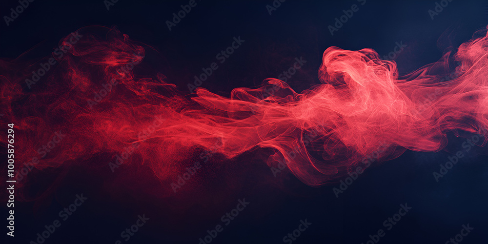 Fototapeta premium Red Smoke Abstract Background