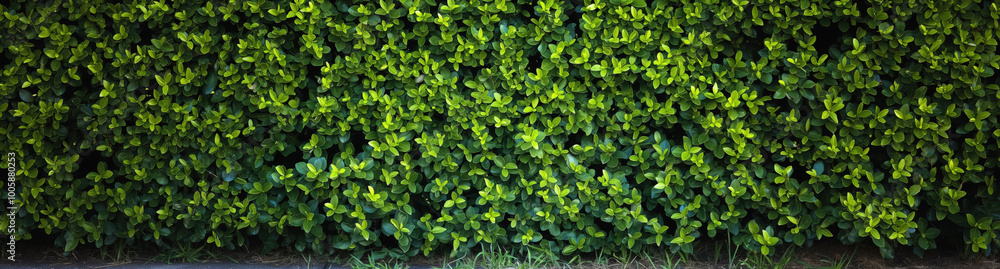 Dense, well-maintained green hedge with small, fresh leaves creating a natural, seamless texture. A vivid backdrop of nature's greenery, lush and uniform in appearance. Dense, well-maintained green hedge with small, fresh leaves creating a natural, seamless texture. A vivid backdrop of nature's greenery, lush and uniform in appearance.