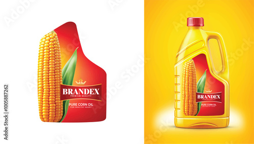 Corn Oil Brandex Packaging 3 - Packaging Label Design