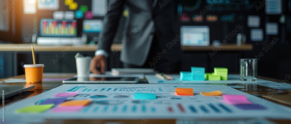 custom made wallpaper toronto digitalEntrepreneur in Suit Reviewing Business Documents