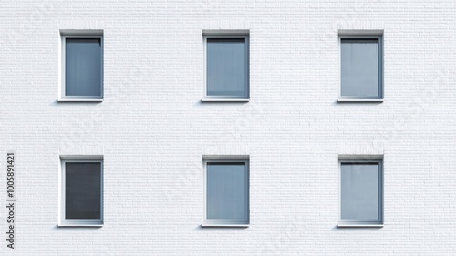 White brick building with minimalist design for functional public use