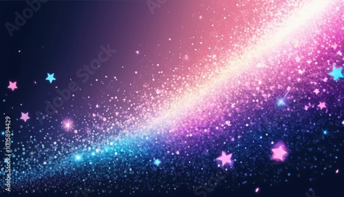 anime glitter colorful sparkles background