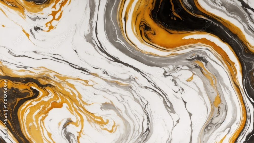 Gray, orange and gold Marble ink abstract art background. Luxury abstract fluid art painting ink technique. Gray, orange and gold Marble ink abstract art background. Luxury abstract fluid art painting ink technique.