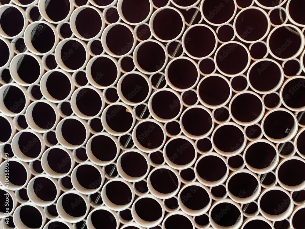 Mindful Design: Circular Patterns on Ceiling with Play of Light and Shadow Mindful Design: Circular Patterns on Ceiling with Play of Light and Shadow