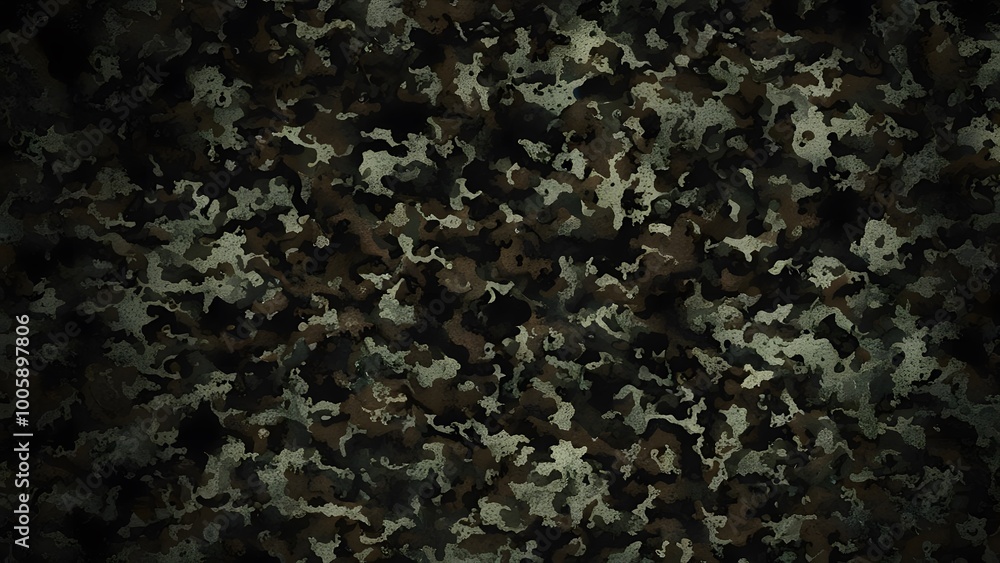 Obraz premium camouflage dirty green background hunting design modern security print