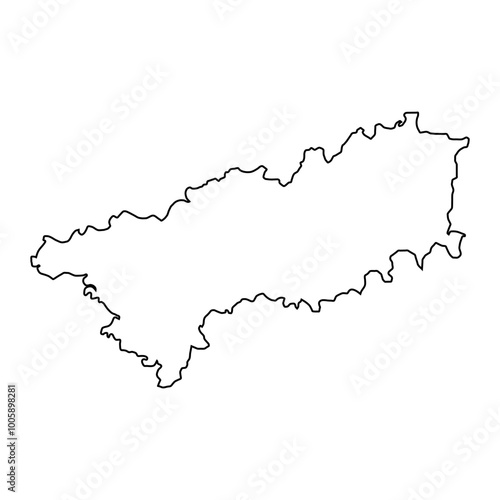 Vehari district map, administrative division of Pakistan. Vector illustration. photo