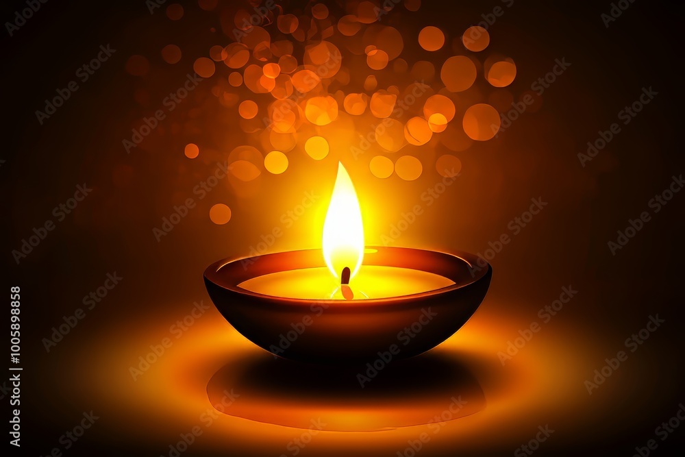 A single candle glowing warmly in a dark room, creating a tranquil and serene atmosphere with a beautiful bokeh effect in the background. A single candle glowing warmly in a dark room, creating a tranquil and serene atmosphere with a beautiful bokeh effect in the background.