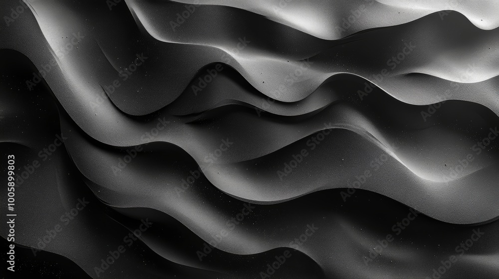 Abstract black and white sand dune pattern Abstract black and white sand dune pattern