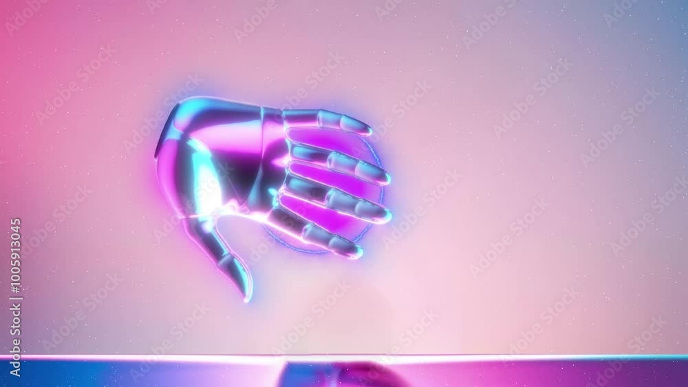 abstract digital background loop with hands moving abstract digital background loop with hands moving