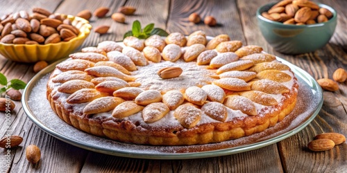 Delicious Plat de Montecaos: Traditional Spanish Dessert with Almonds for Festive Celebrations and Family Gatherings photo