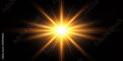 Natural sun flare on black background , Sun, flare, light, natural, black, background, bright, shining, glow, radiant