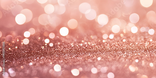 Rose Gold Sparkle: Glamorous Glitter Background