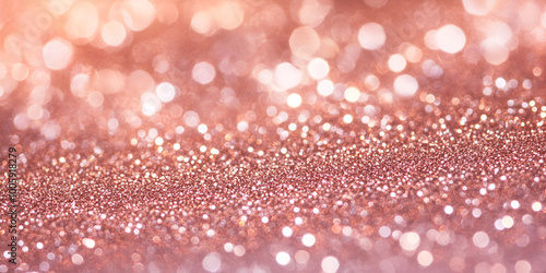 Rose Gold Sparkle: Glamorous Glitter Background