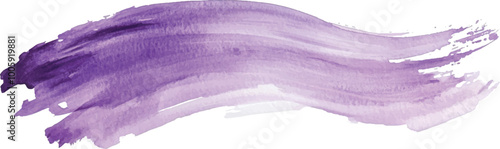 Purple brush stroke isolated on background. Paint brush stroke vector for ink paint, grunge design element, dirt banner, watercolor design, dirty texture. Trendy brush stroke, vector illustration