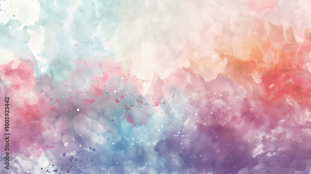 Fototapeta premium Wall Art Furniture Watercolor Background