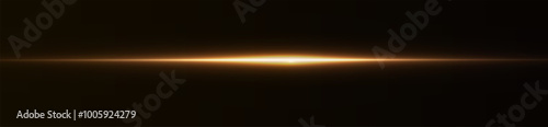 Light yellow effect reflections, neon illumination in white colors. Bright light lens. Police light effects, lines. Shiny stars, glowing sparks on a black background. Vector yelllow light effect