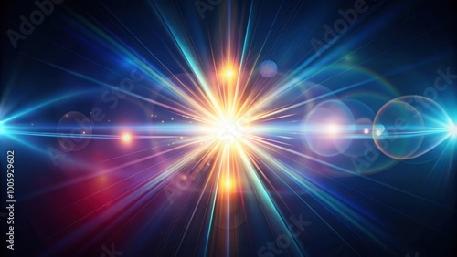 Shiny optical lens flares in a dark background , lights, optical, lens, flares, shiny, vibrant, glowing, bright, abstract