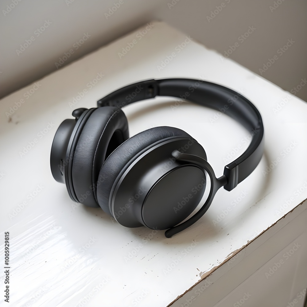 Black Headphone Picture for Ad Promotion Photo Black Headphone Picture for Ad Promotion Photo