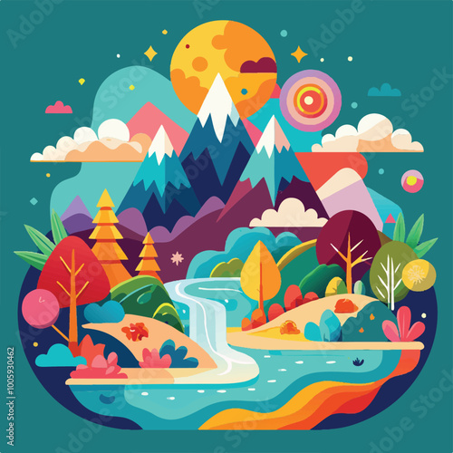 tropical island in the sea