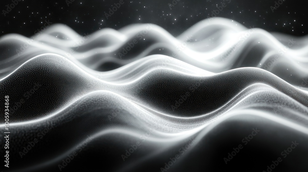 Obraz premium Abstract Wavy Landscape