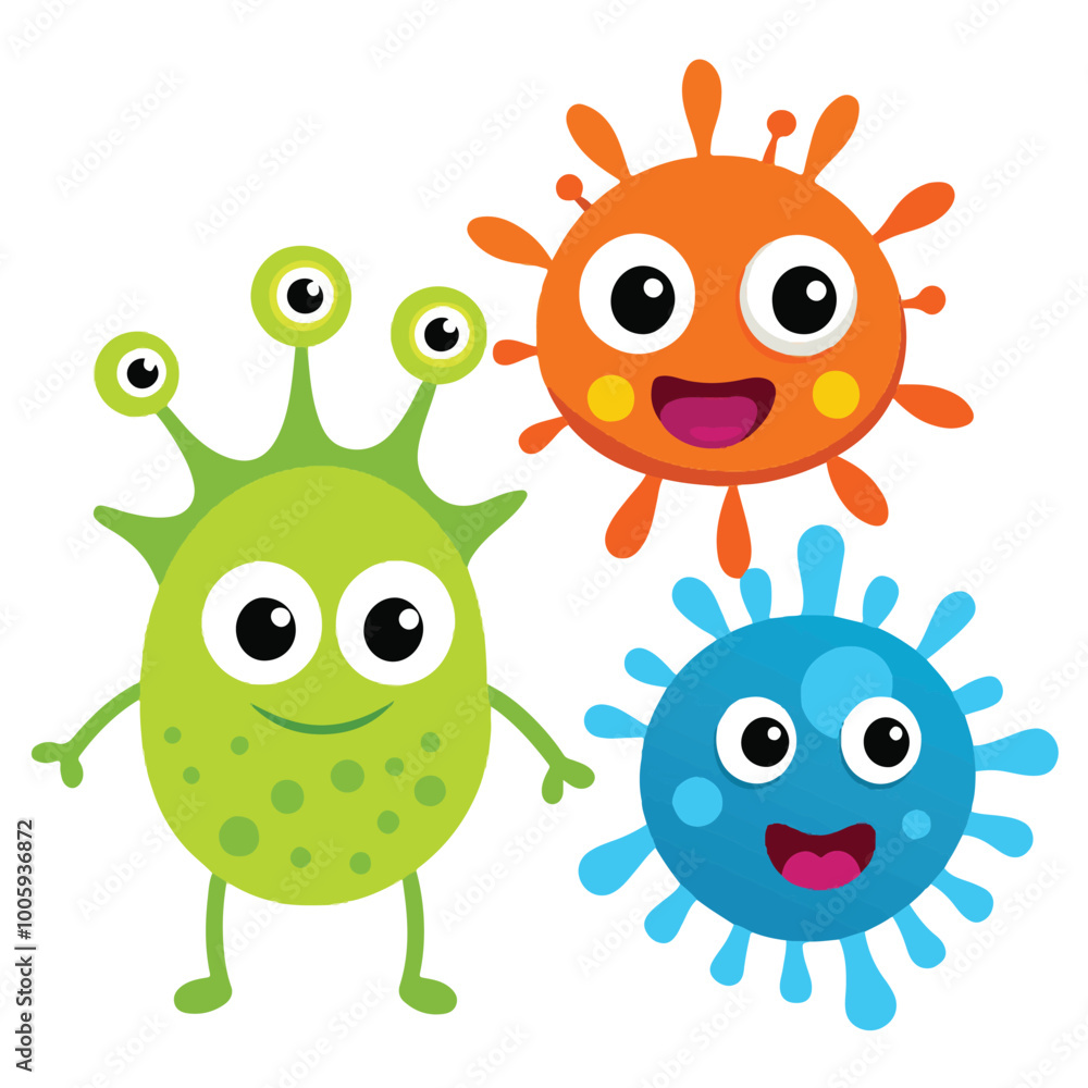 Fototapeta premium set of funny monsters